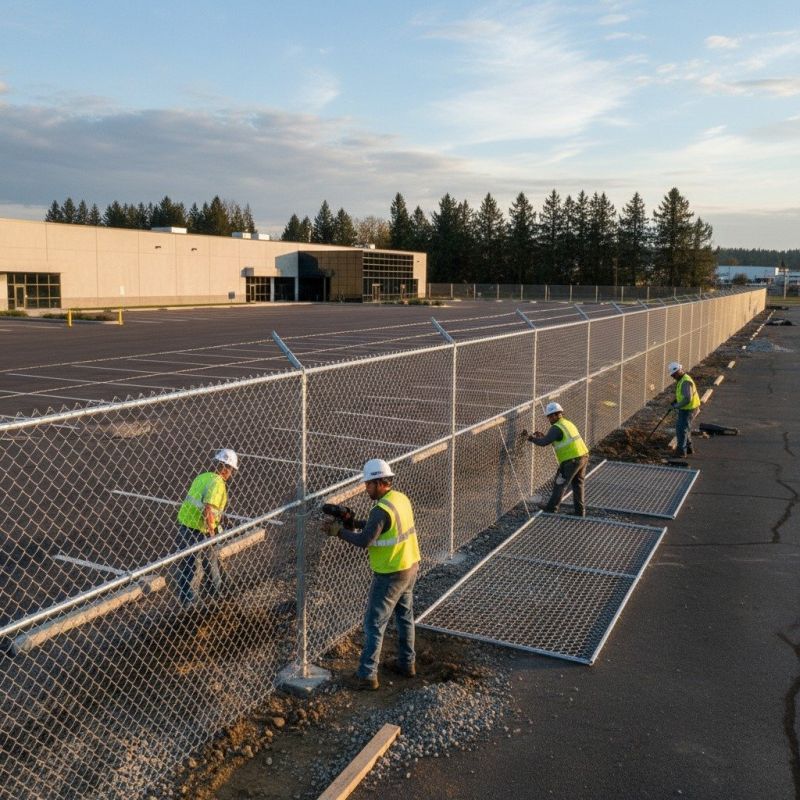 Wire Mesh Fence Installation